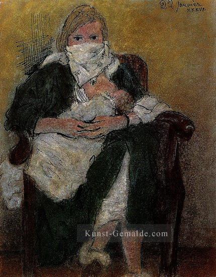 Mutter und Kind Marie Therese Walter emmitouffle Maya 1936 Kubismus Pablo Picasso Ölgemälde